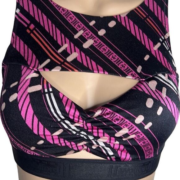 NWT Wolford Hanna Sports Bra Top XS Multi Pink Black - Picture 7 of 16